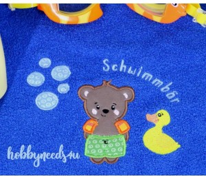 Stickdatei - zARTbesaitet - Schwimmbär